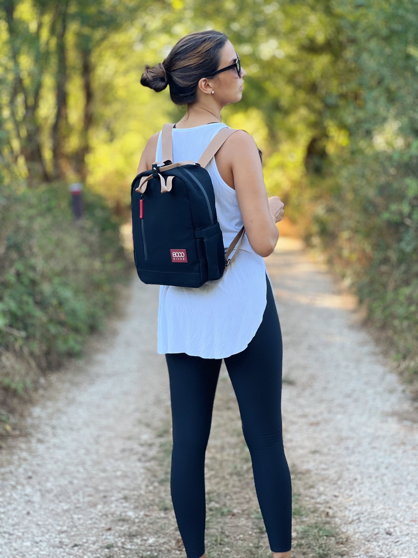 Lille Hamp Backpack i Sort