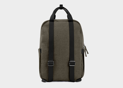 Lille Hamp Backpack i Mørkegrøn