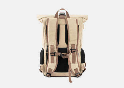 Daypack i Beige og Rød