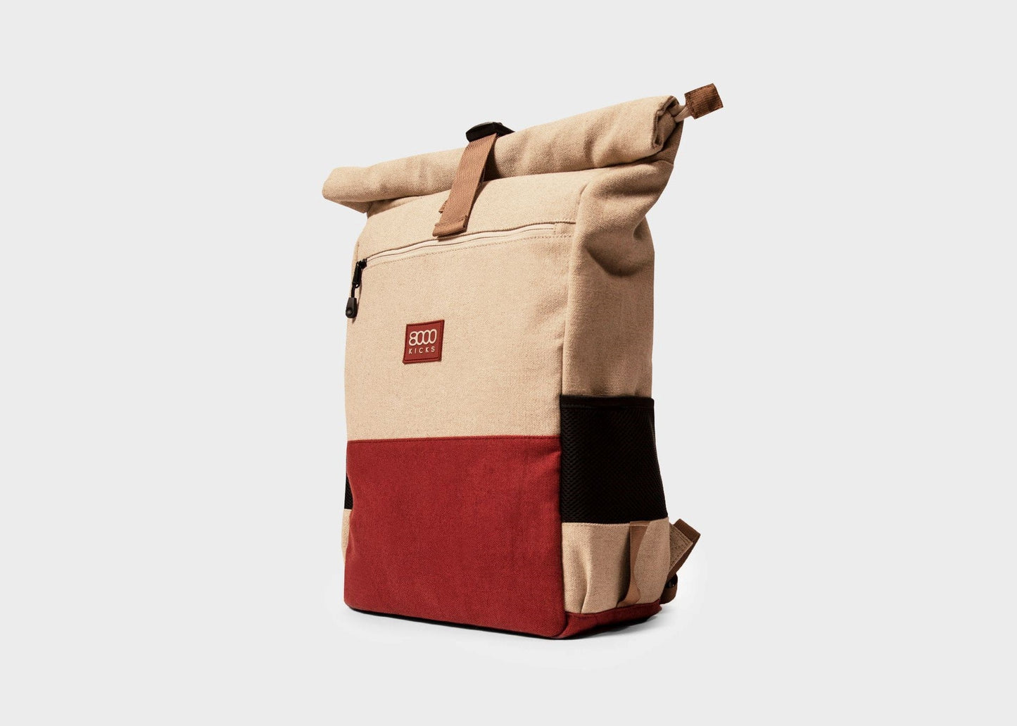 Daypack i Beige og Rød