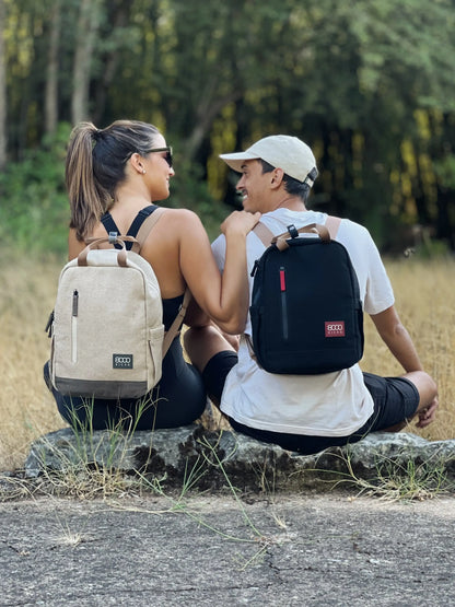 Lille Hamp Backpack i Sort
